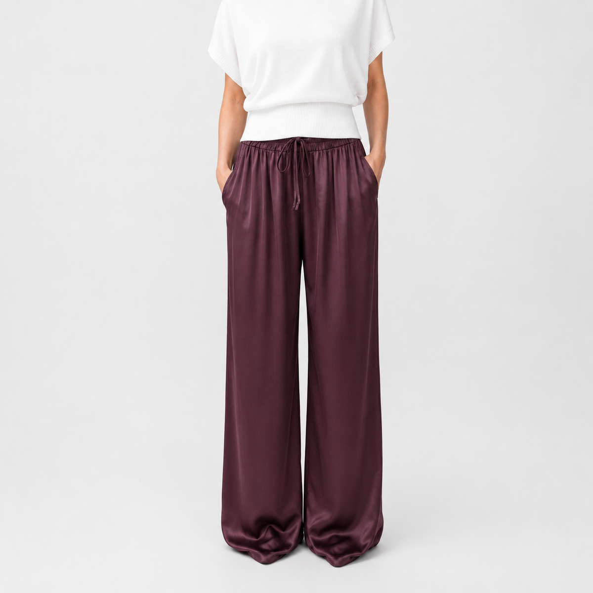 Pantalón Satinado Ancho Aroa