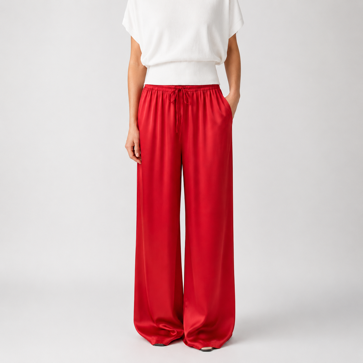 Pantalón Satinado Ancho Aroa