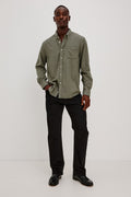 VANCE SHIRT - FOREST HEATHER GRID