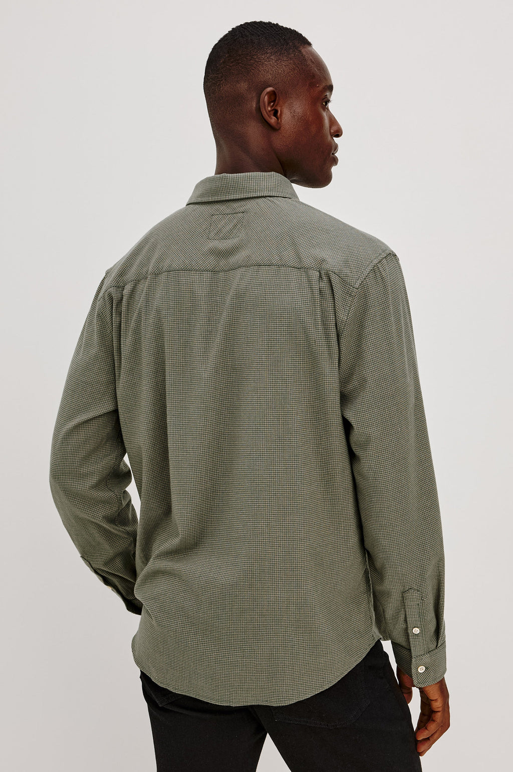 VANCE SHIRT - FOREST HEATHER GRID