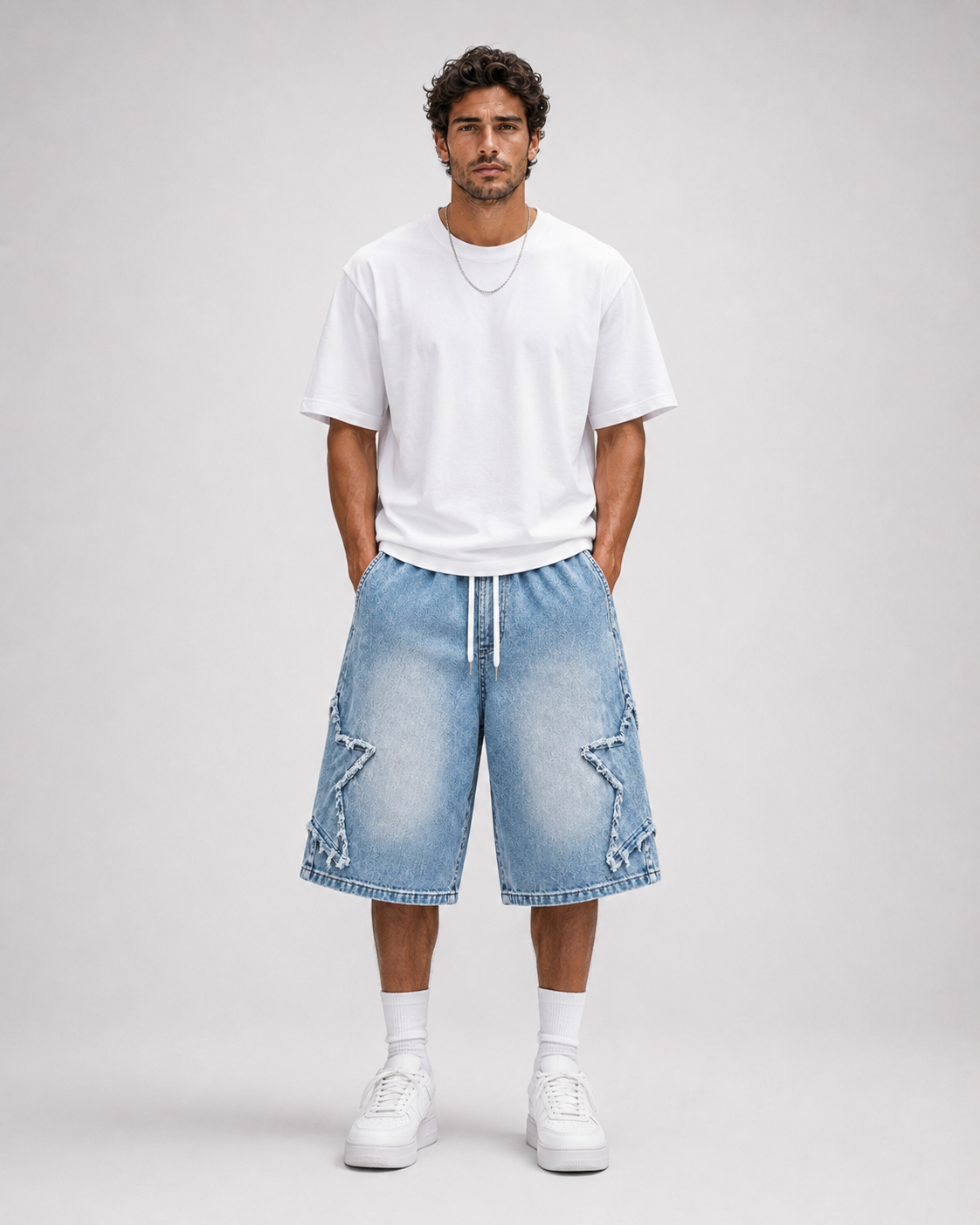 VRS Urban Cargo Denim Shorts