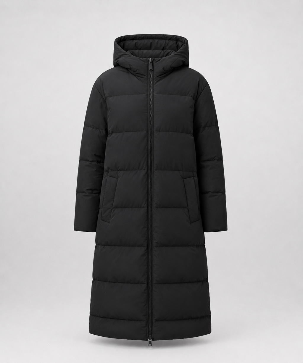 Abrigo Puffer Largo VRS STYLE, vista frontal de producto