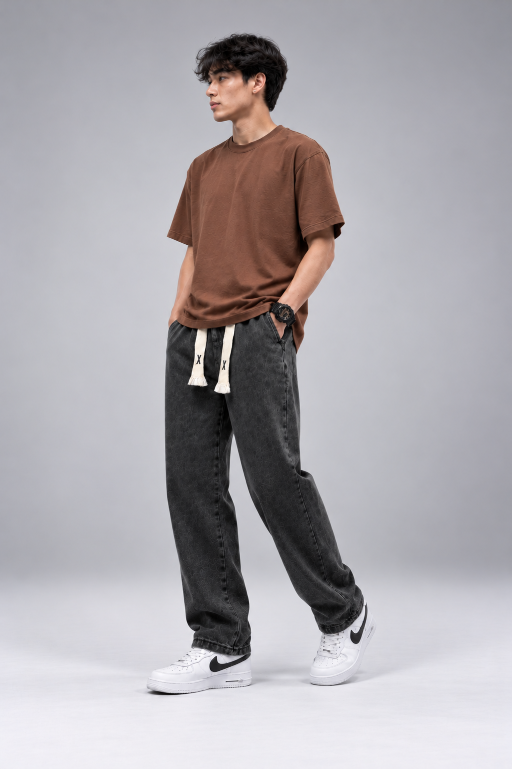 Pantalón vaquero Akatsuki negro modelo 45
