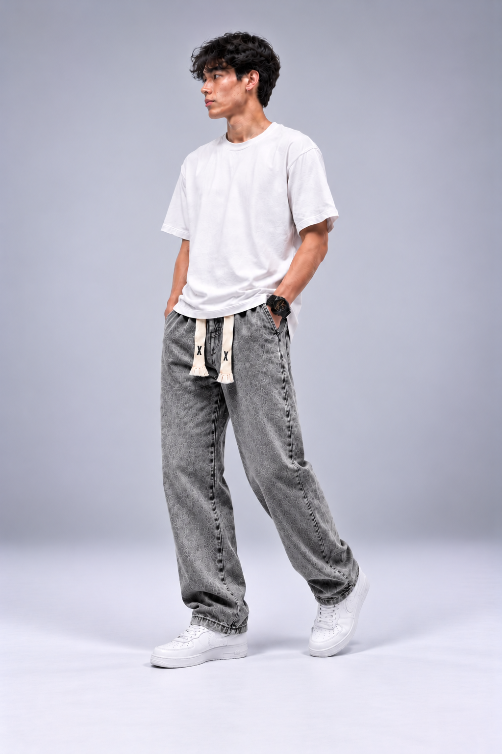 Pantalón vaquero Akatsuki desgastado modelo 45