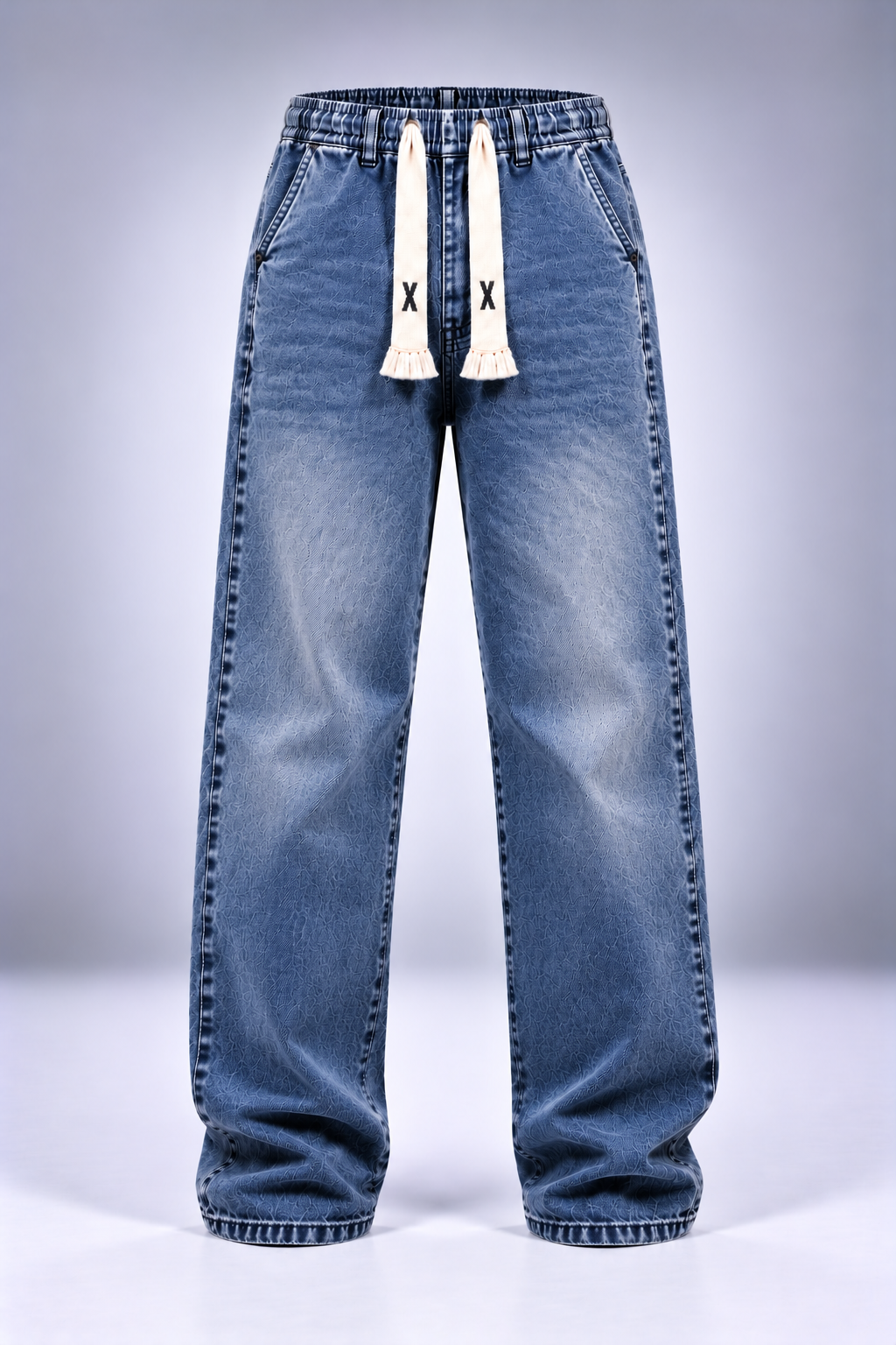 Pantalón vaquero Akatsuki azul prenda frontal