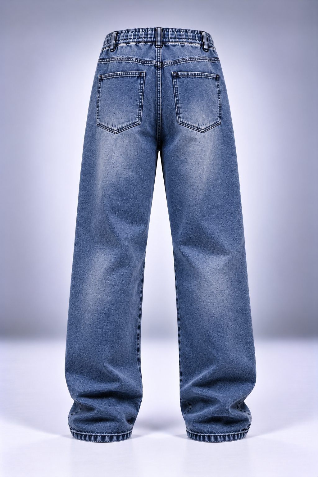 Pantalón vaquero Akatsuki azul prenda espalda