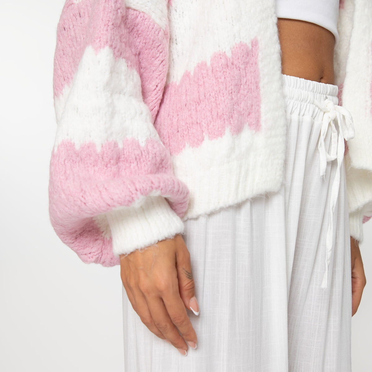 Cárdigan Oversize de Rayas Anchas Carmen