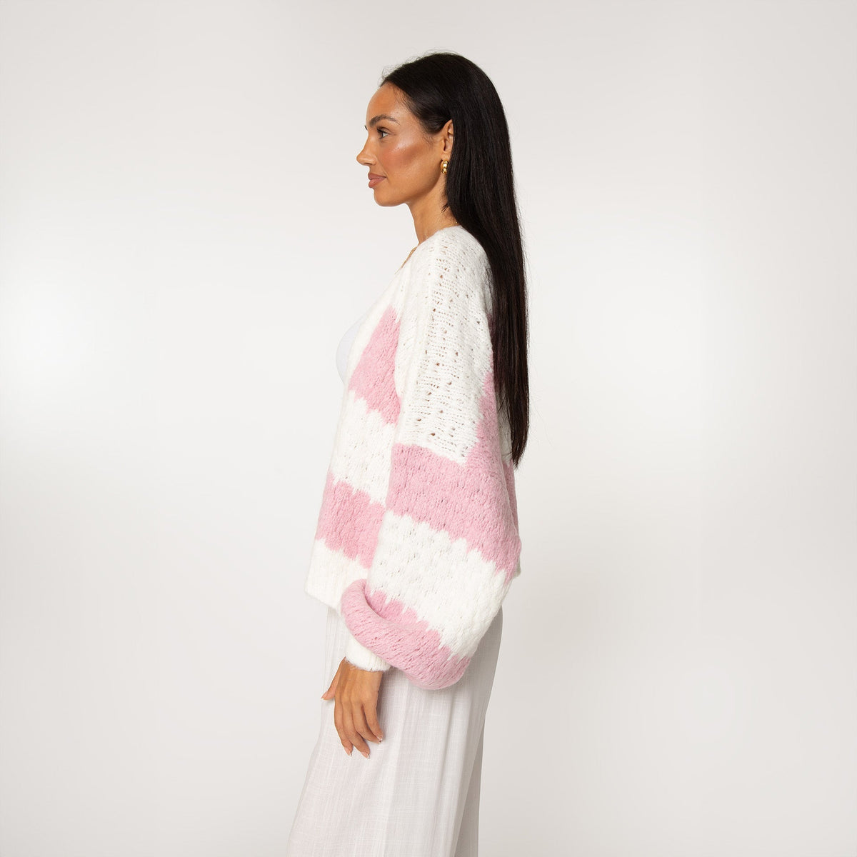 Cárdigan Oversize de Rayas Anchas Carmen