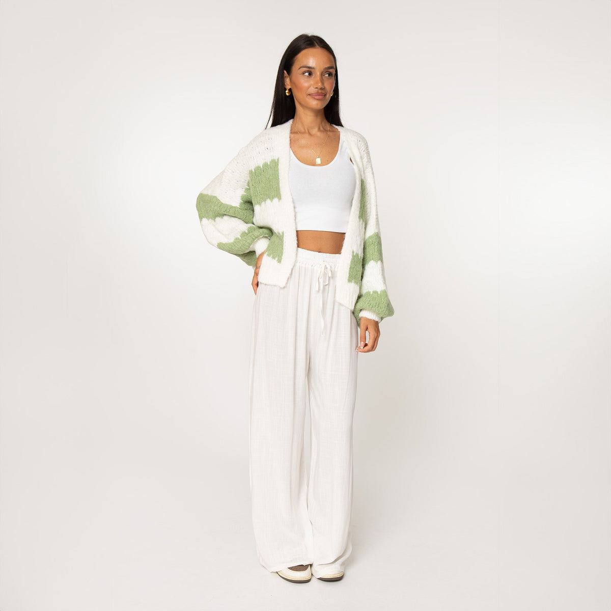 Cárdigan Oversize de Rayas Anchas Carmen