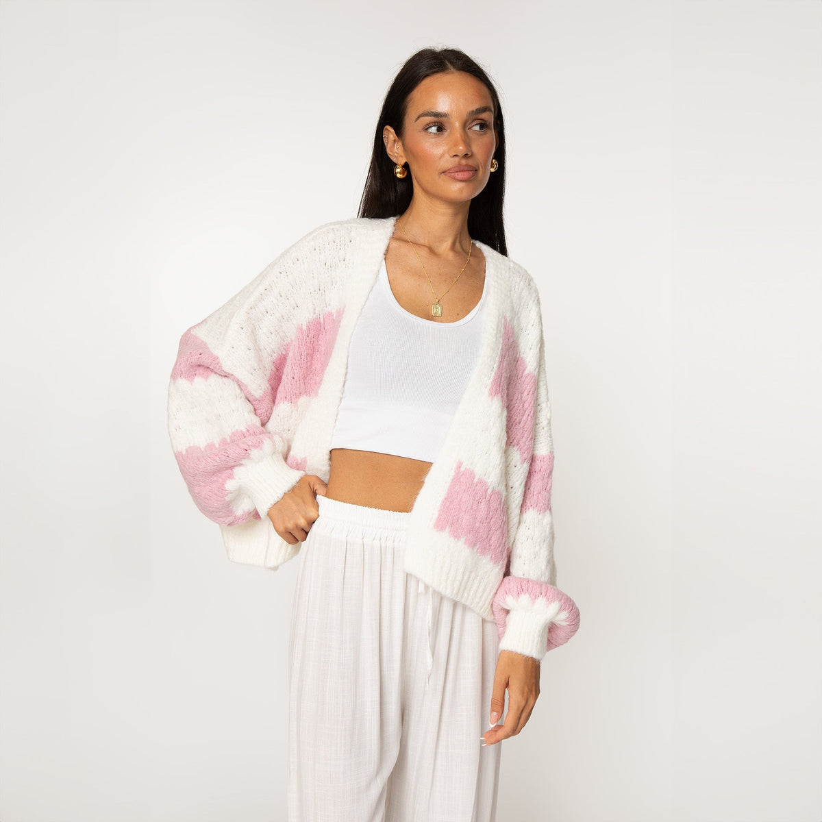 Cárdigan Oversize de Rayas Anchas Carmen