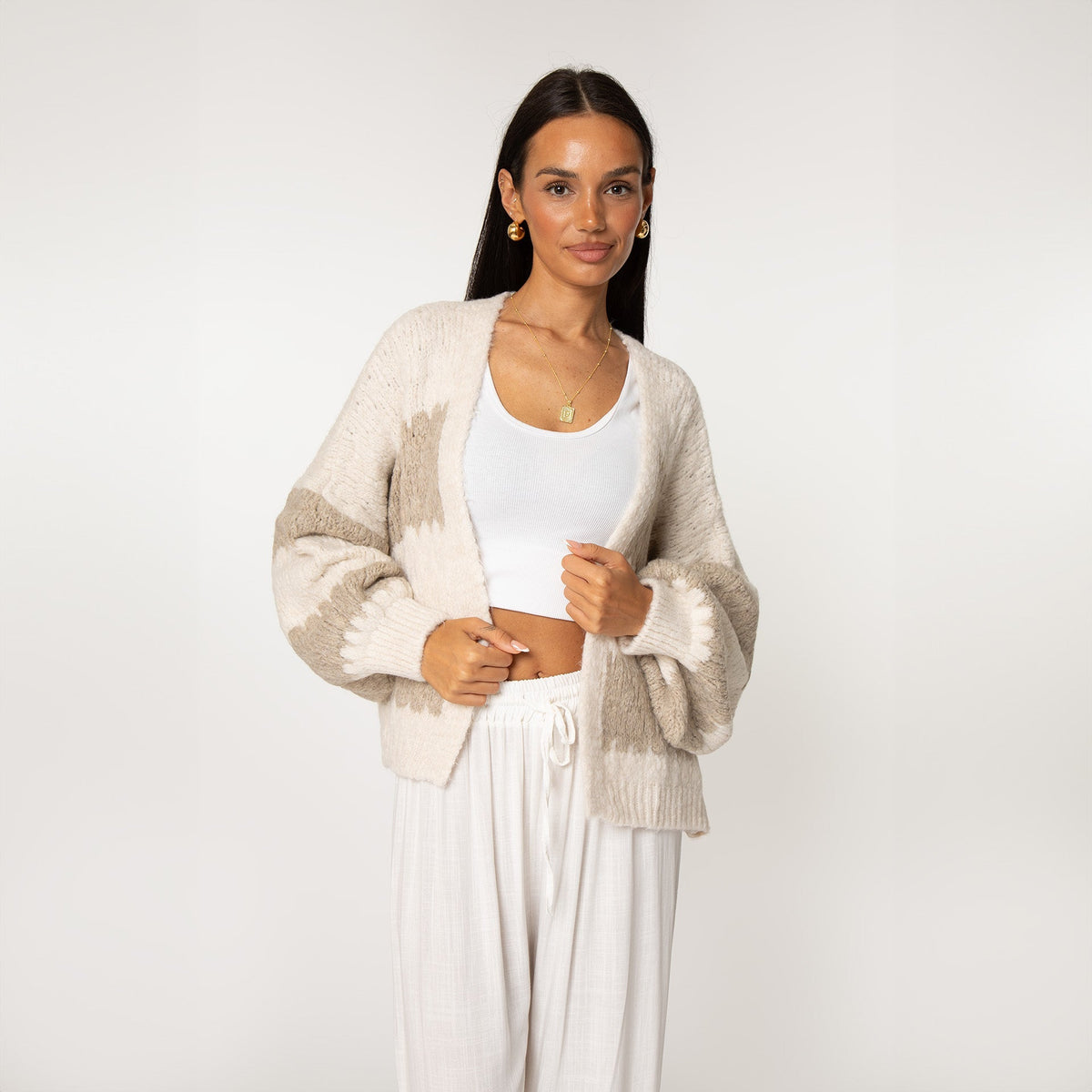 Cárdigan Oversize de Rayas Anchas Carmen