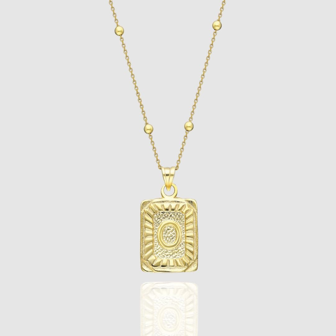 Collar Medalla con Inicial