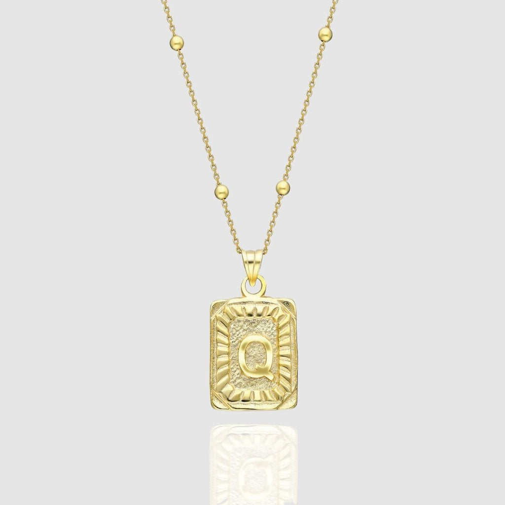 Collar Medalla con Inicial