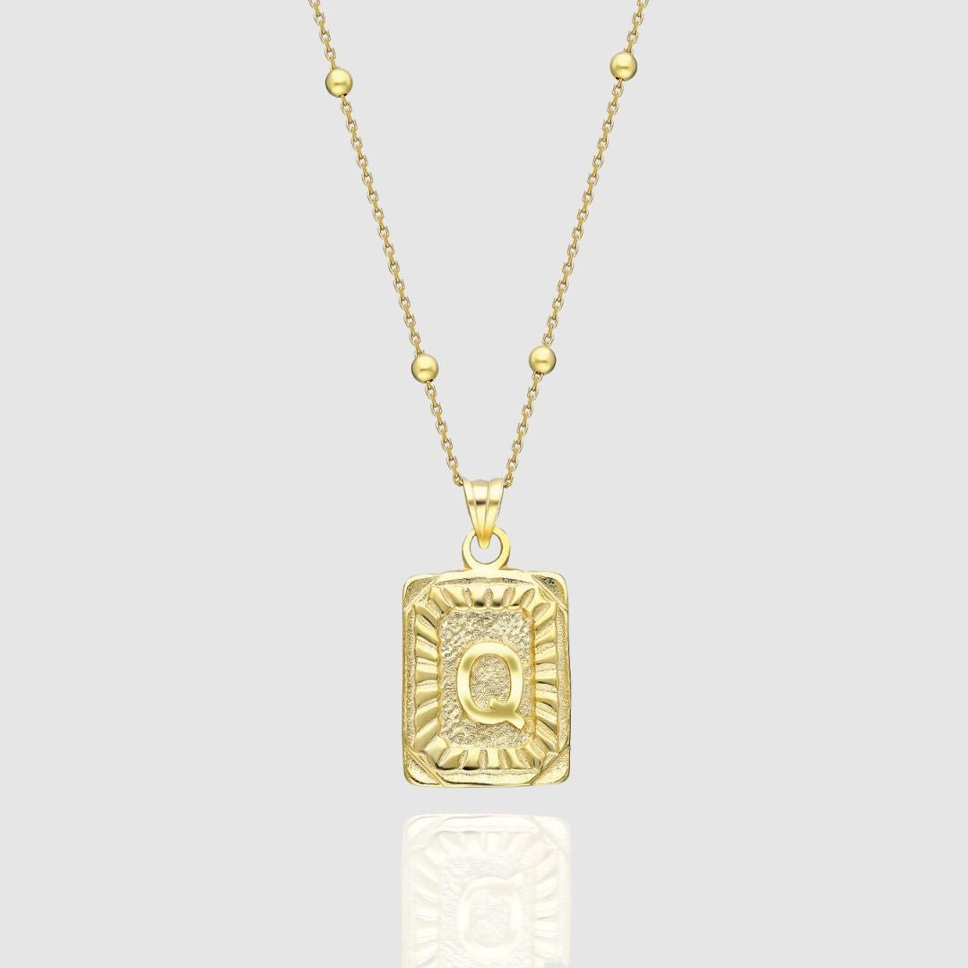 Collar Medalla con Inicial