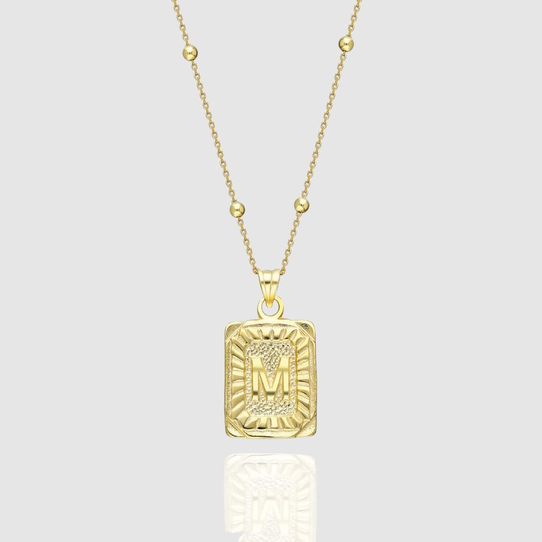 Collar Medalla con Inicial