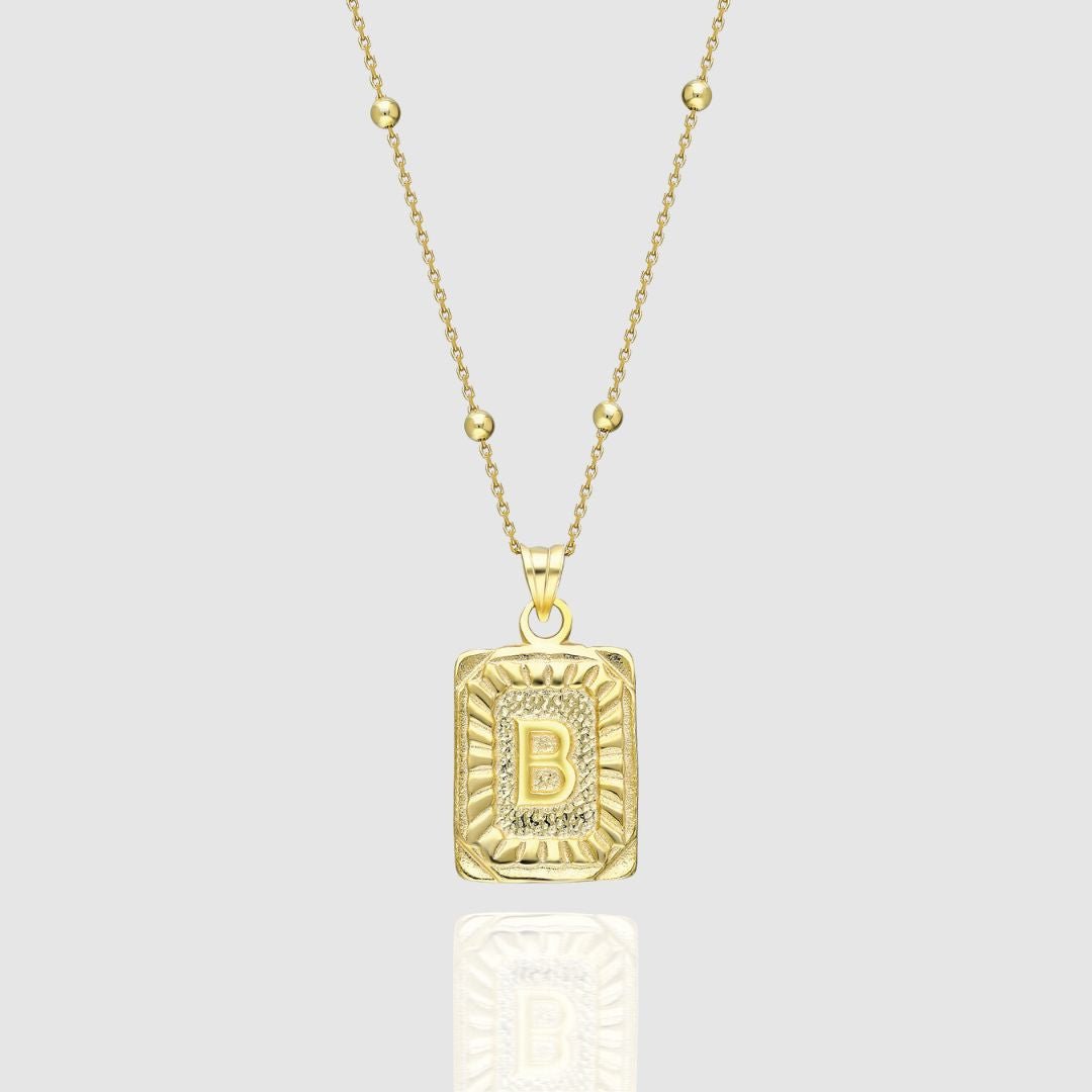 Collar Medalla con Inicial