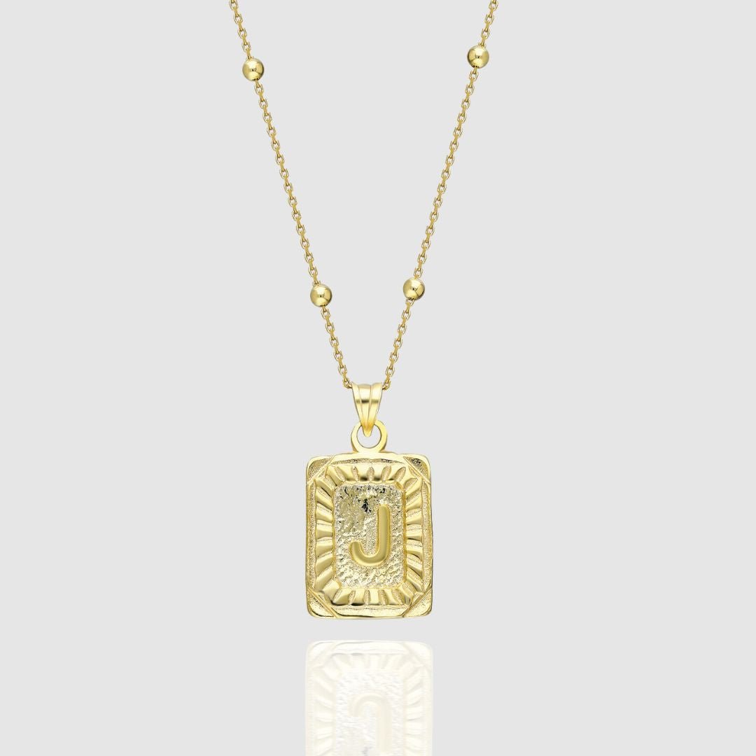 Collar Medalla con Inicial