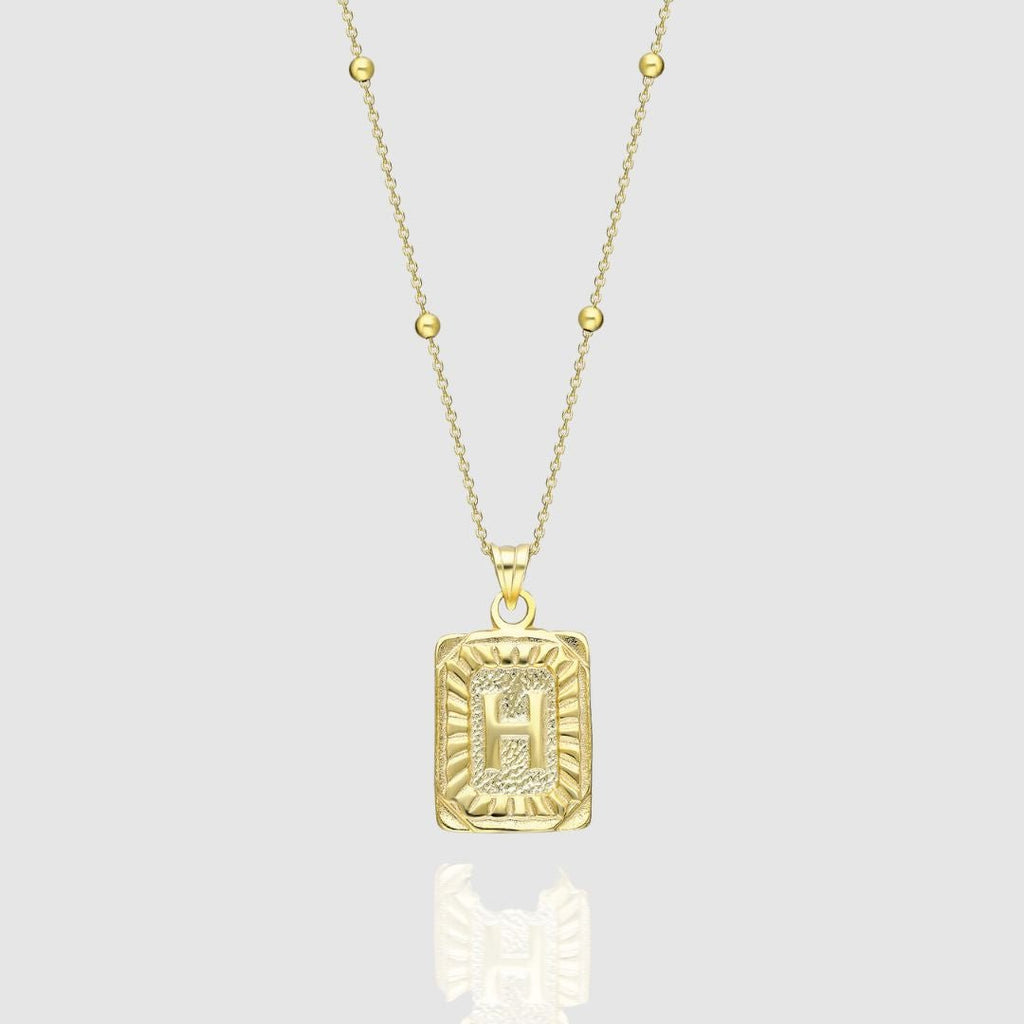 Collar Medalla con Inicial
