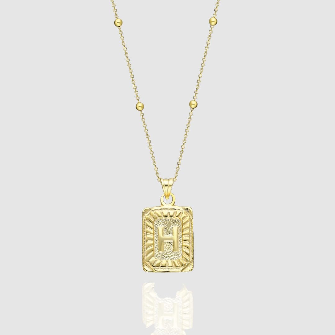 Collar Medalla con Inicial