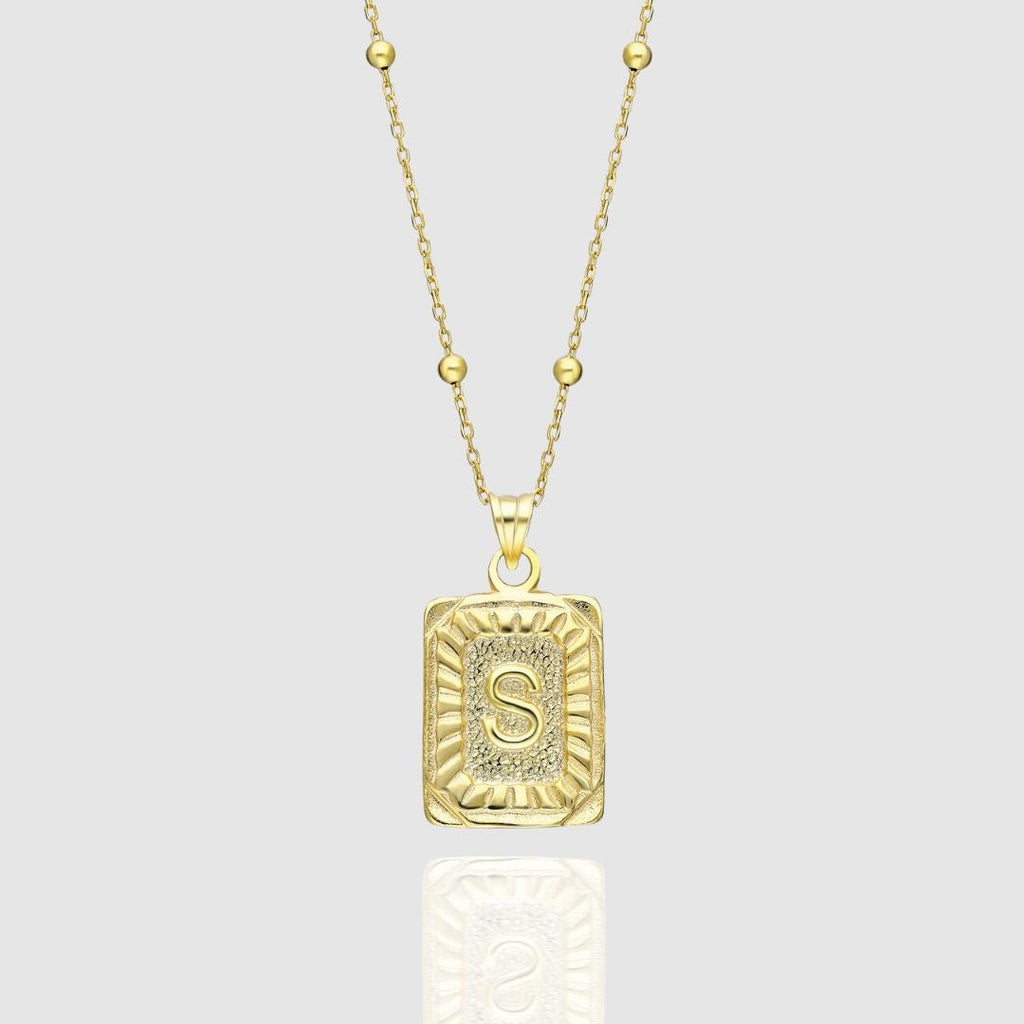 Collar Medalla con Inicial
