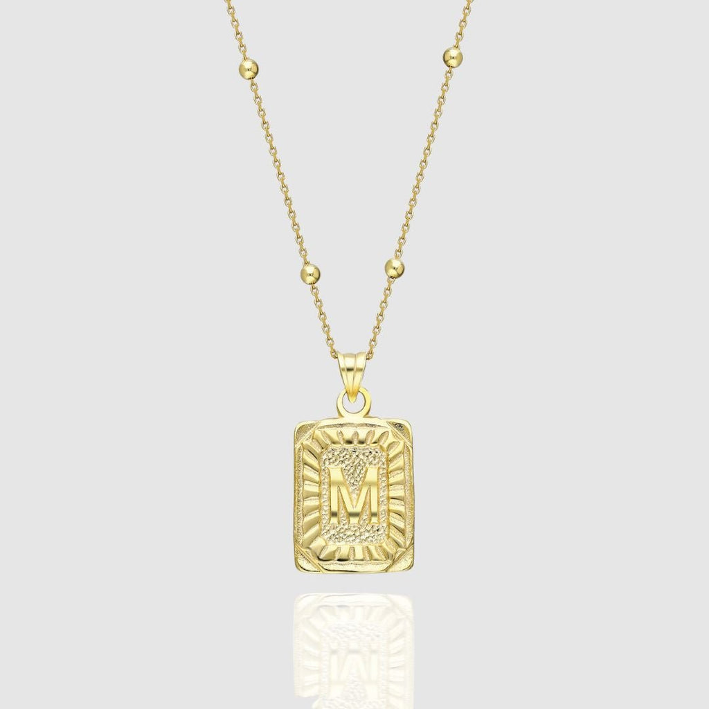 Collar Medalla con Inicial