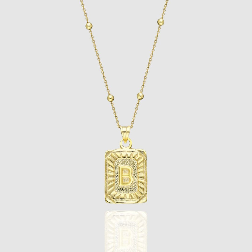 Collar Medalla con Inicial