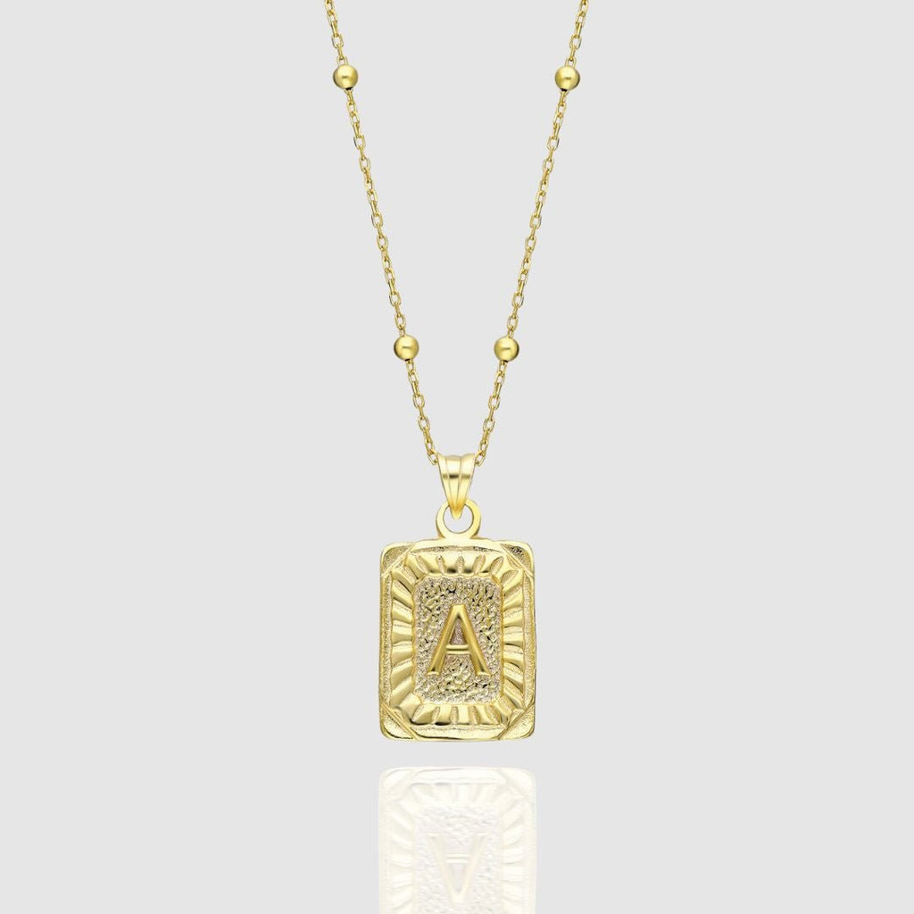 Collar Medalla con Inicial