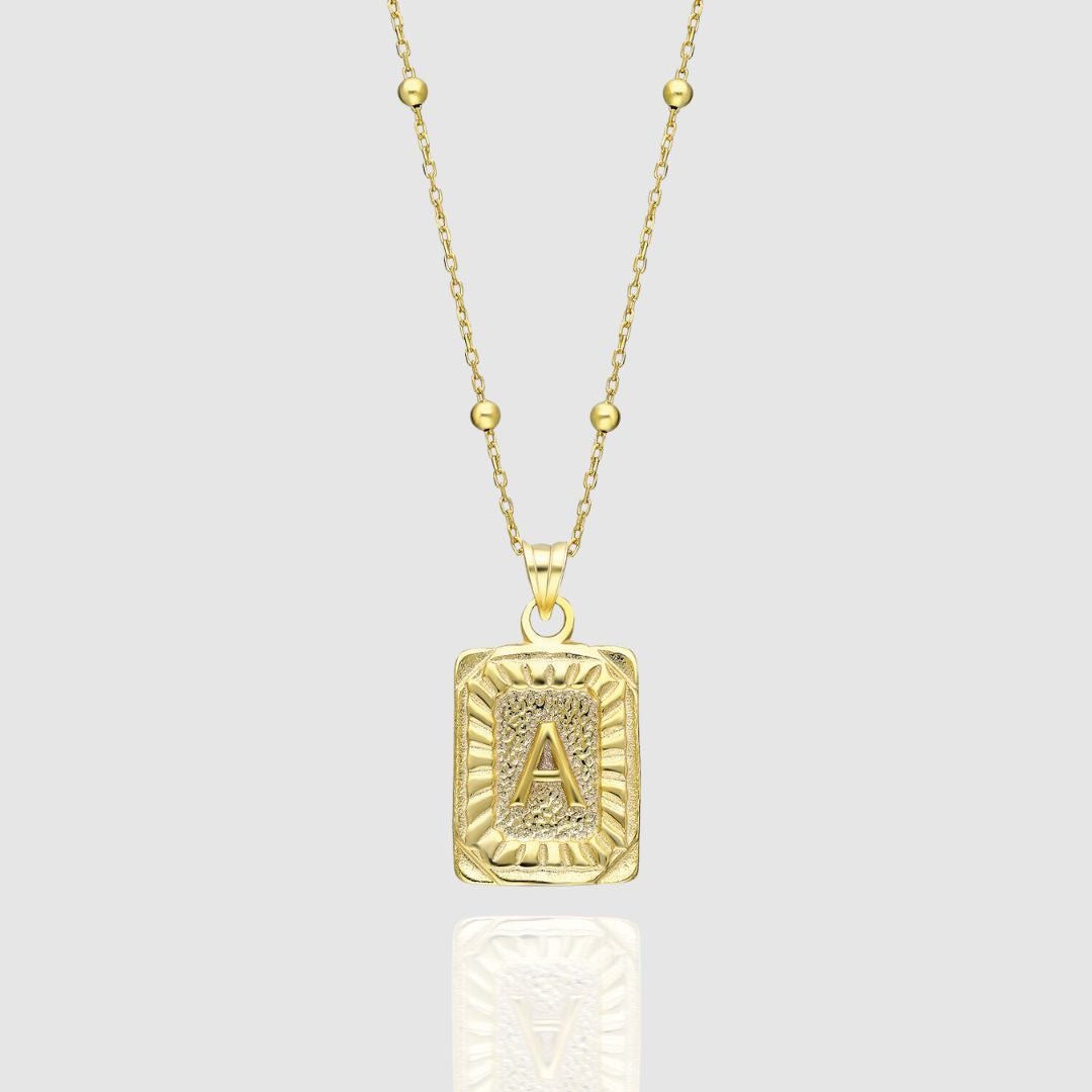 Collar Medalla con Inicial