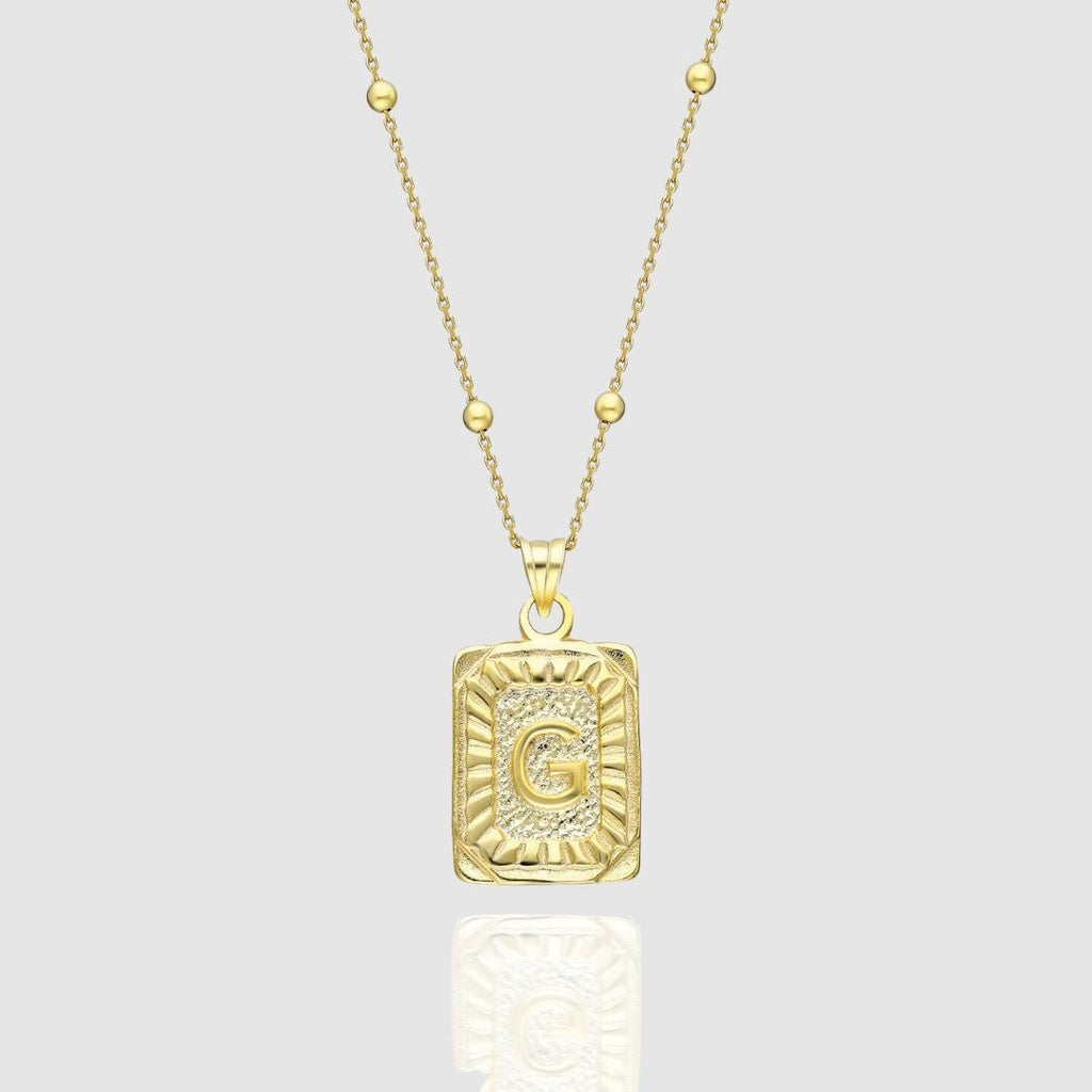 Collar Medalla con Inicial