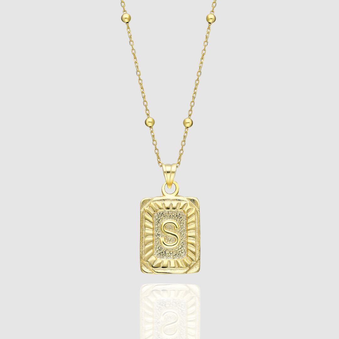 Collar Medalla con Inicial