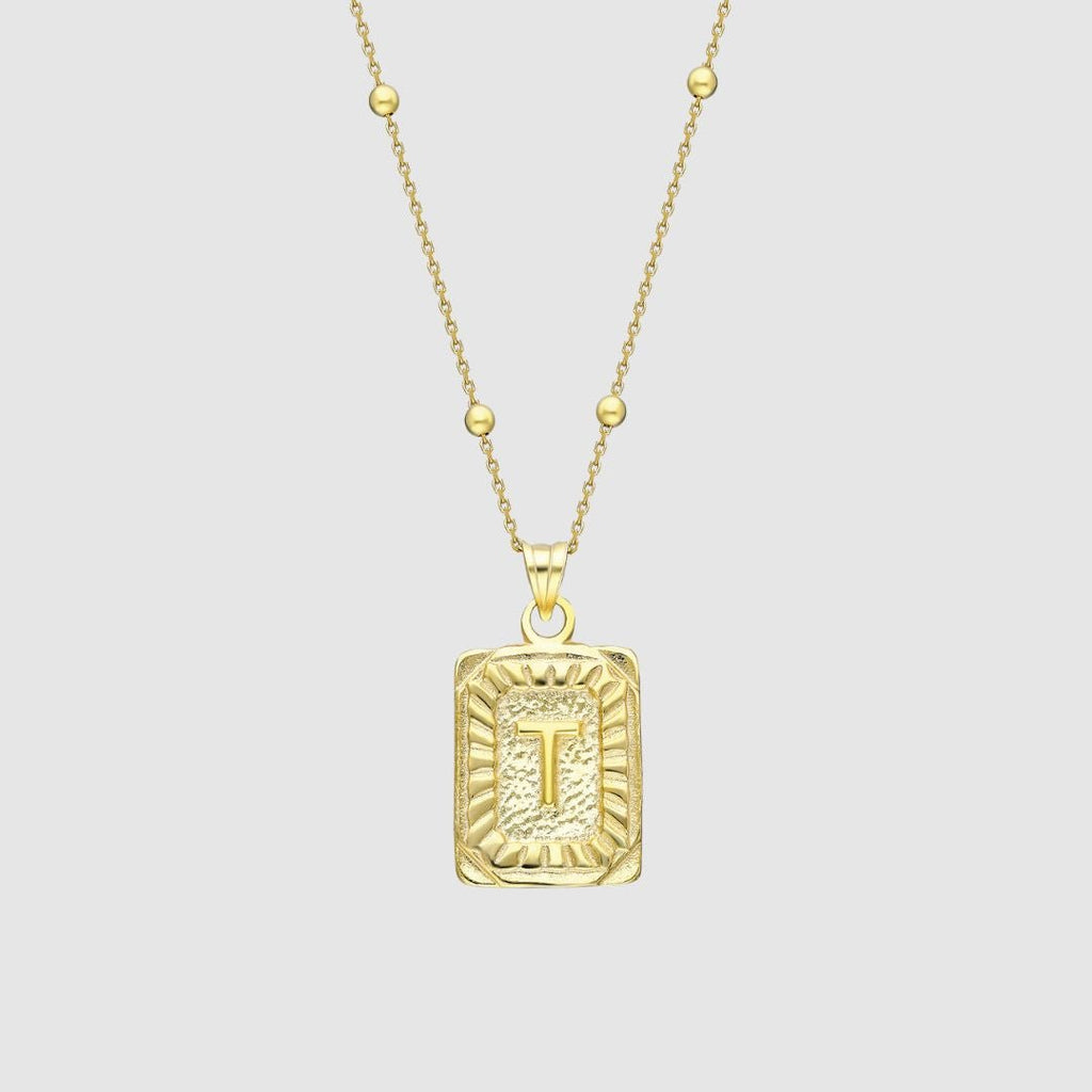 Collar Medalla con Inicial