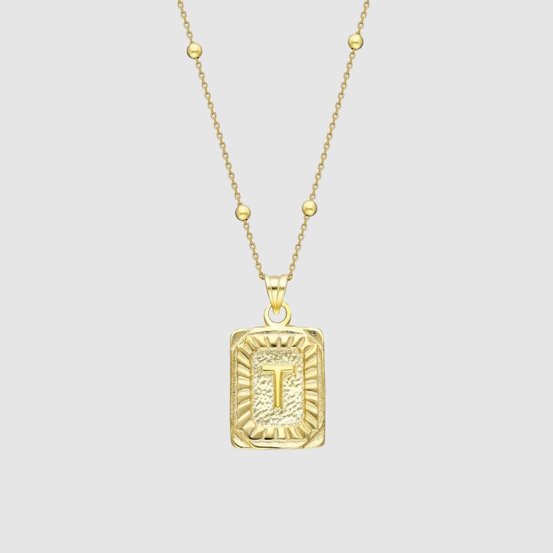 Collar Medalla con Inicial