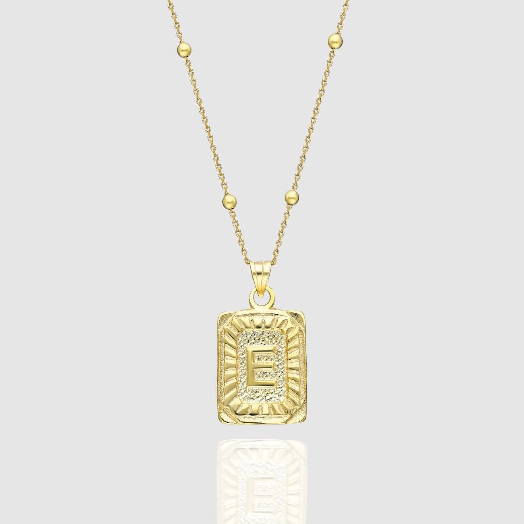 Collar Medalla con Inicial