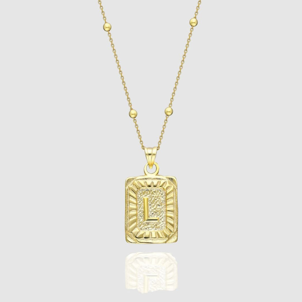 Collar Medalla con Inicial