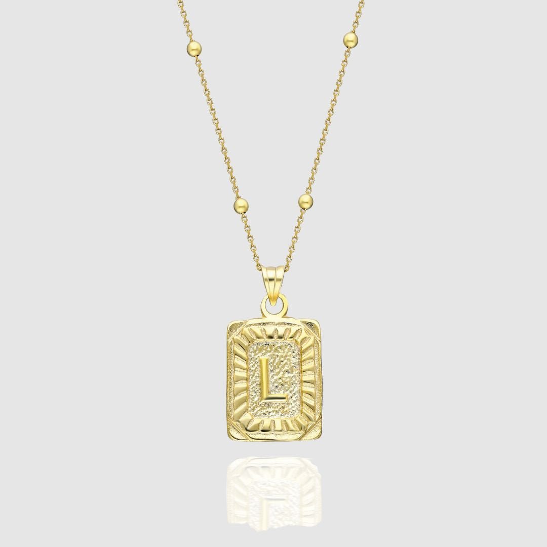 Collar Medalla con Inicial