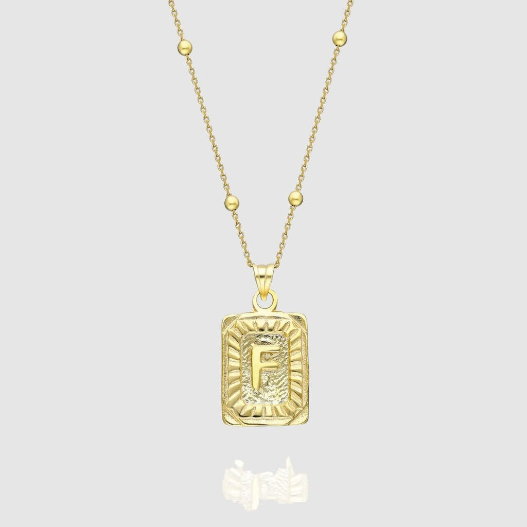 Collar Medalla con Inicial