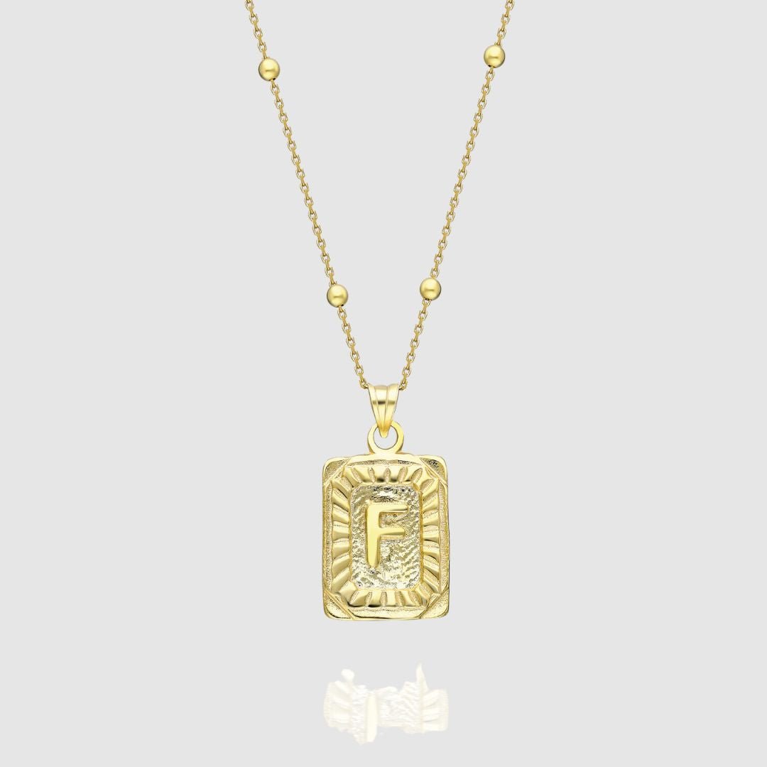Collar Medalla con Inicial