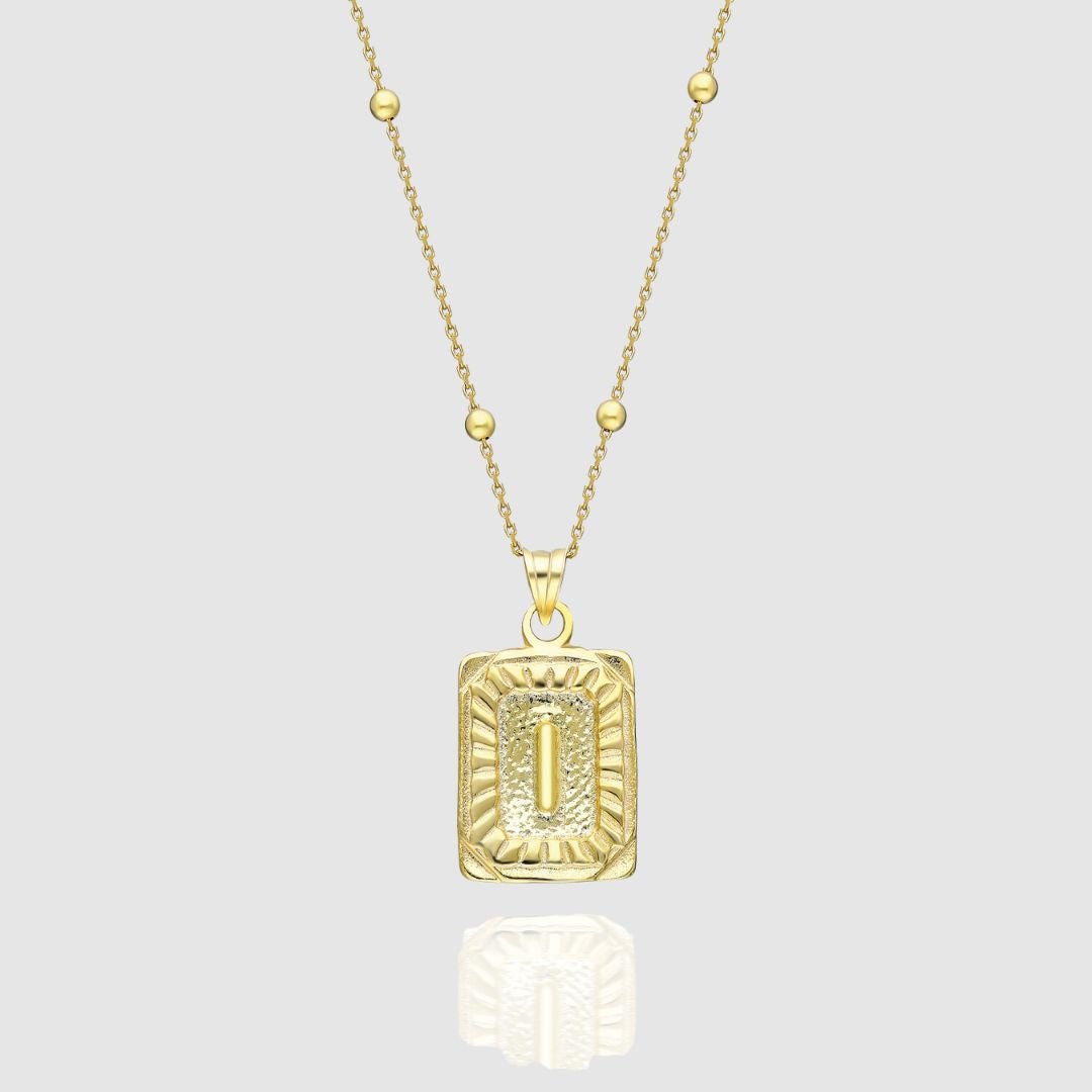 Collar Medalla con Inicial