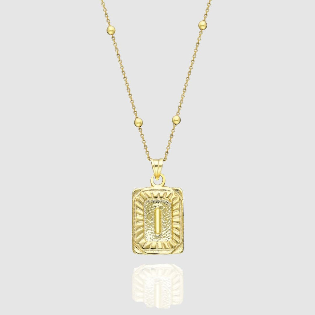 Collar Medalla con Inicial