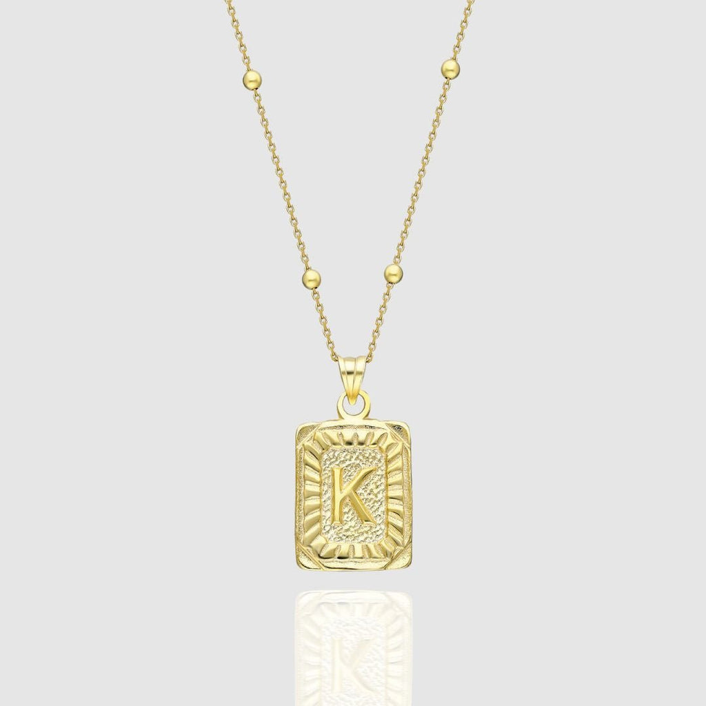 Collar Medalla con Inicial