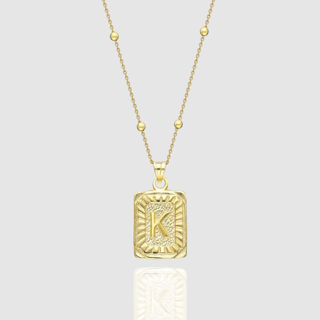 Collar Medalla con Inicial