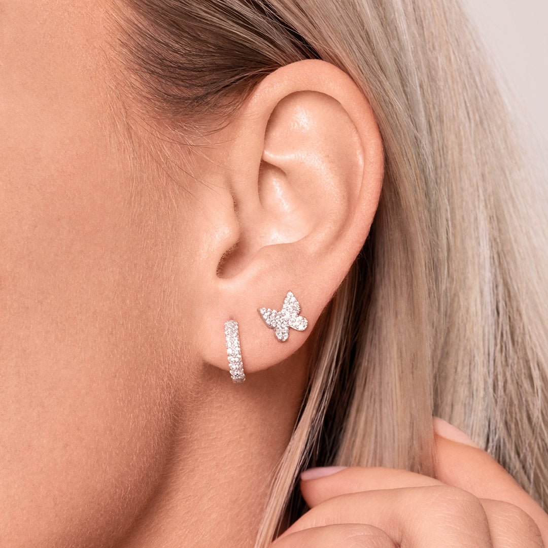 Pendientes Mariposa de Pedrería