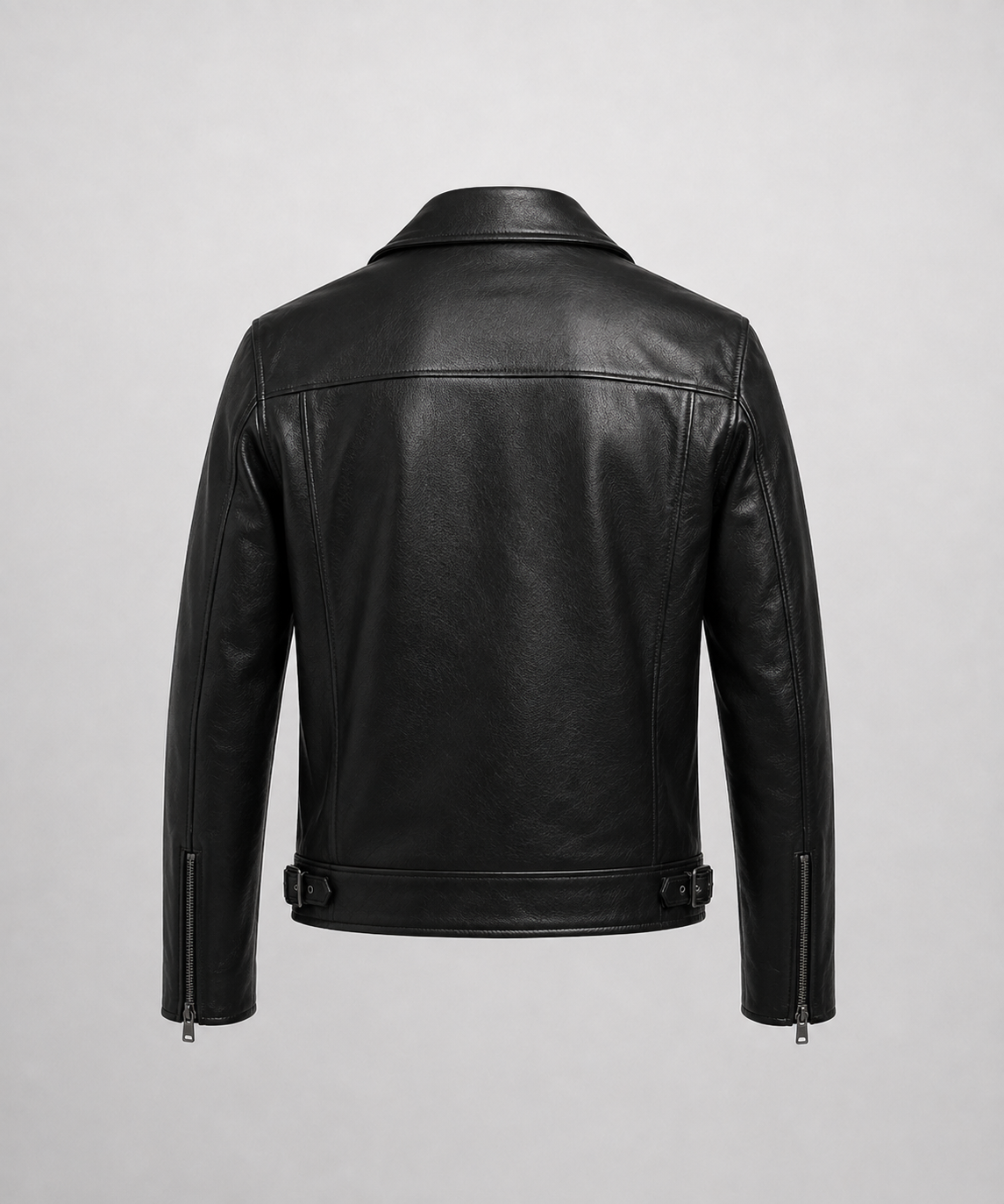 Cazadora Biker de Piel VRS STYLE, vista trasera de producto