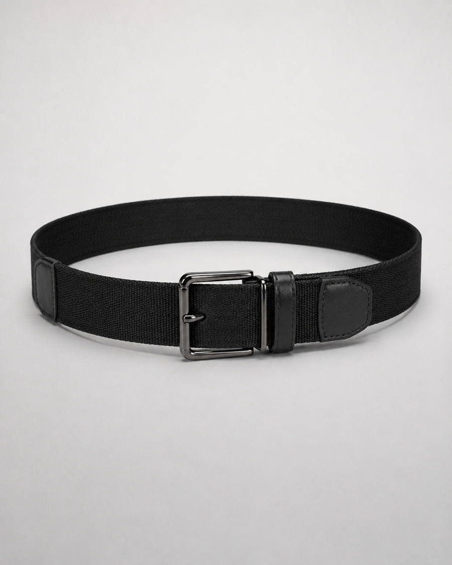 Cinturón utility negro de lona para hombre VRS STYLE