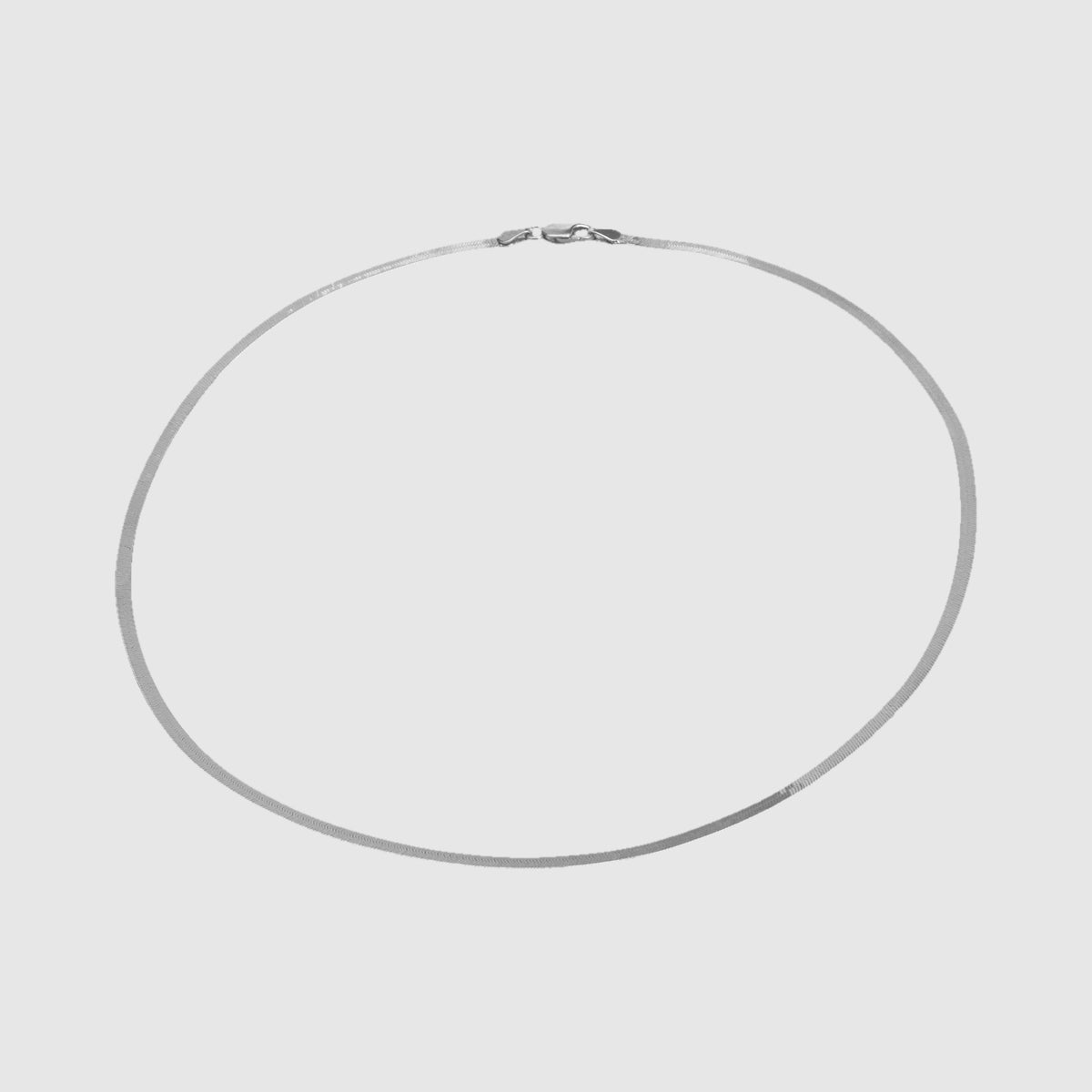 Collar de Cadena Serpiente Plana