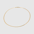 Collar de Cadena Serpiente Plana