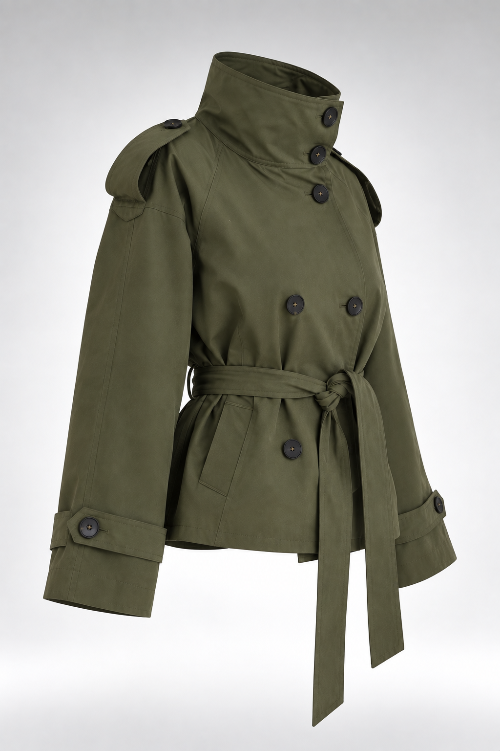 Gabardina Siena Utility verde oliva prenda sola 45 grados