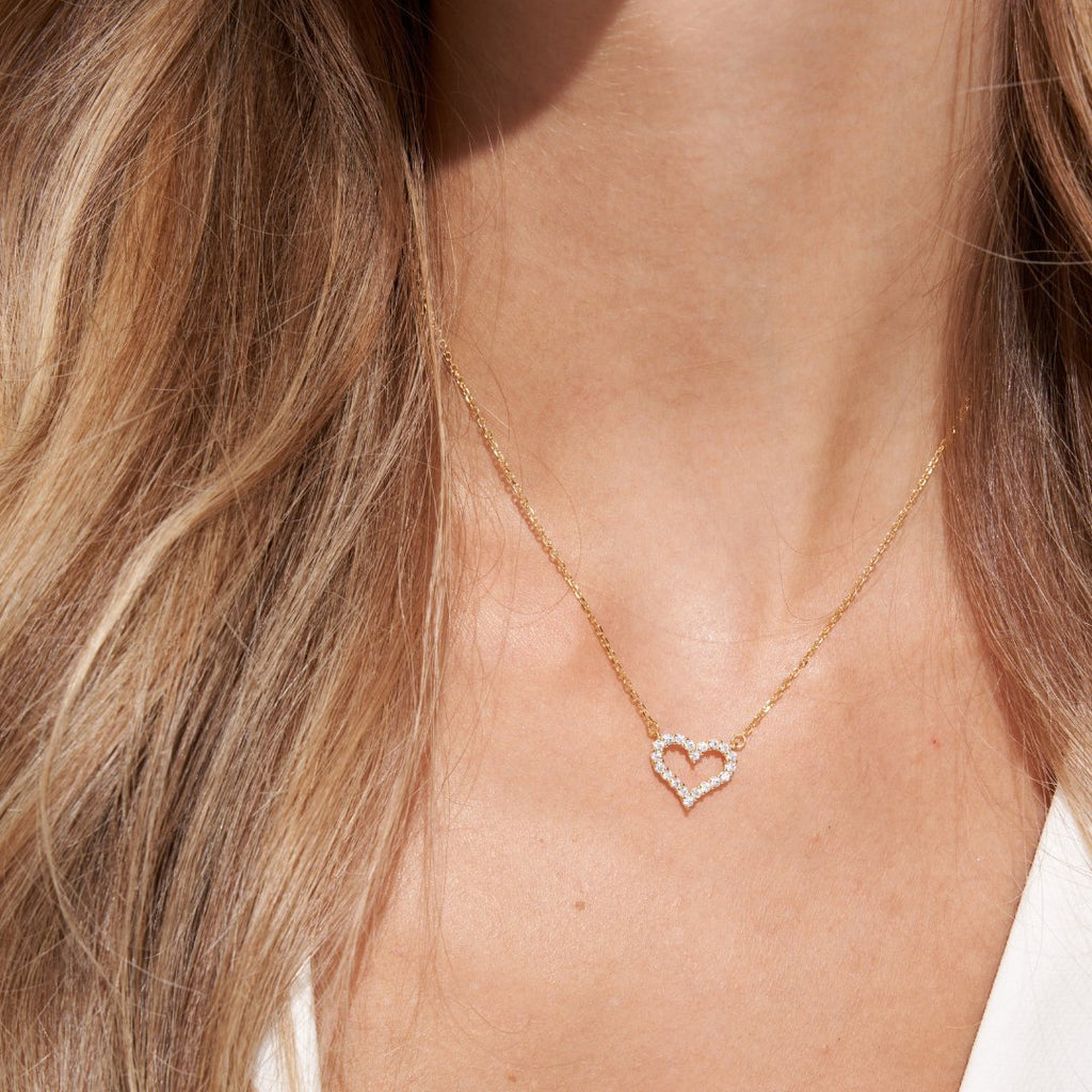 Collar Corazón de Pedrería