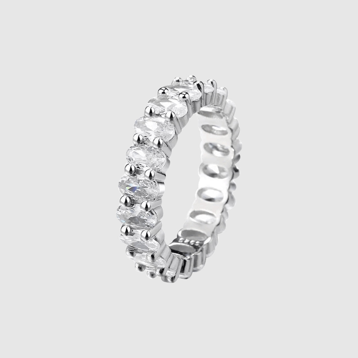 Anillo Alianza de Piedras Cuadradas