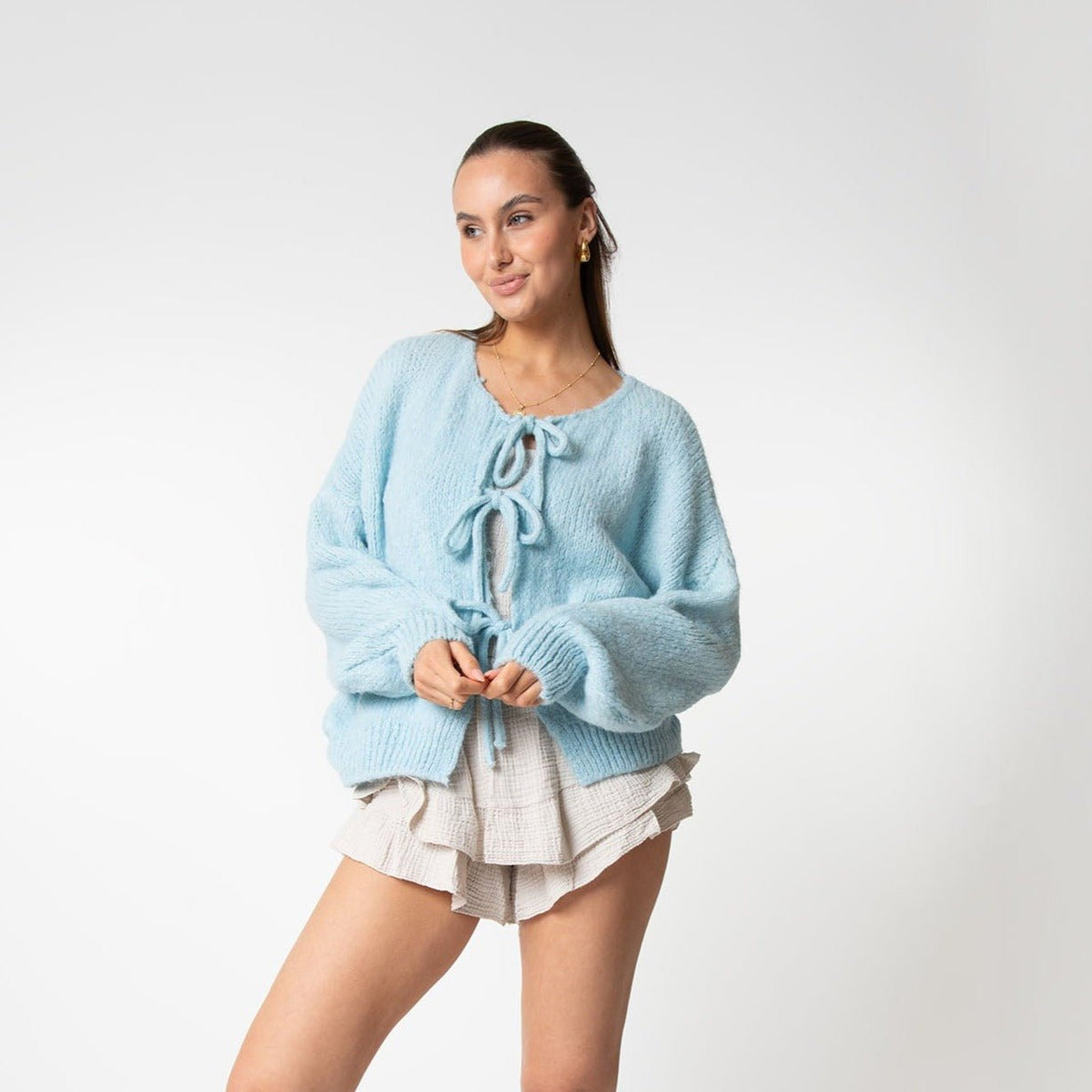 Cárdigan Oversize con Lazos Delanteros Noemí